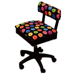 Horn Gaslift Sewing Chair - Buttons