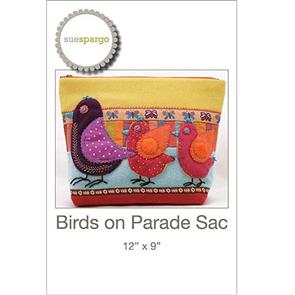 Sue Spargo Pattern - Birds on Parade Sac