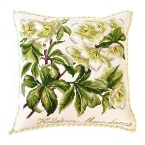 Elizabeth Bradley Tapestry Kit - Hellebore Moondance (Cream background)