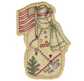 Chickadee Hollow Vintage Ornament #11 - Christmas Snowman