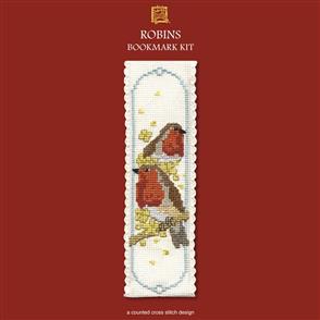 Textile Heritage Counted Cross Stitch Bookmark Kit - Robins