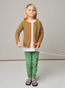 Sandnes Garn Knitting Pattern - Stripe Cardigan