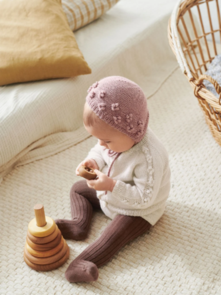 Sandnes Garn Knitting Pattern - Adelia Cardigan and Bonnet