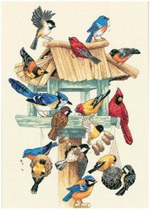 Dimensions Feasting Frenzy - Birds - Cross Stitch Kit