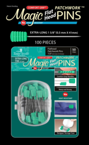 Taylor Seville Magic Pins Flathead Patchwork Extra Long 100pc