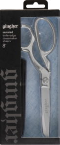 Gingher 8in Serrated/knife Edge Dressmakers Shears