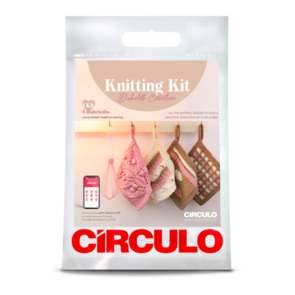 Circulo Dishcloth Collection Knitting kit - Chestnut