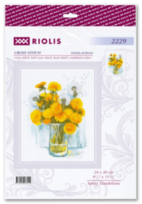 Riolis Counted Cross Stitch Kit - 2229 Sunny Dandelions
