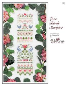 The Victoria Sampler Love Birds Sampler