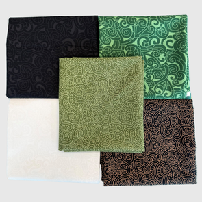 Nutex Kiwiana NZ Print Monocolour 5pc FQ Bundle