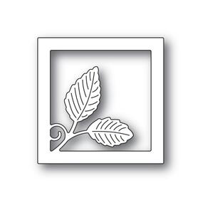 Poppystamps Intricate Leaf Square Frame