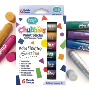 Boyle Chubbies Paint Stick Sets - Metallic Set/6