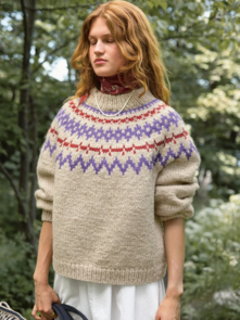 Sandnes Garn Pattern 2410-7 - Polar-Light Ladies Sweater - Full Kit