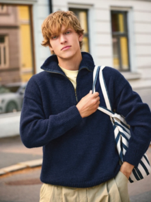 Sandnes Garn Pattern 2412-4 - Matthew Sweater Man - Full Kit