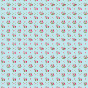 North Light Books Tea for Two - Small Roses - Light Blue