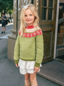 Sandnes Garn Pattern 2509-5 - Blome Sweater - Colourful Edition Junior - Full Kit