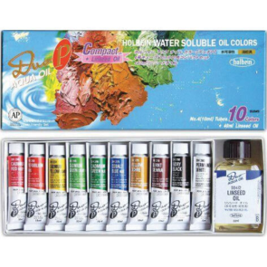 Holbein DUO-Aqua Oil Paint Set 10x10ml