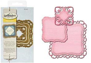 Spellbinders Die D-Lites - Fancy Label Tags II