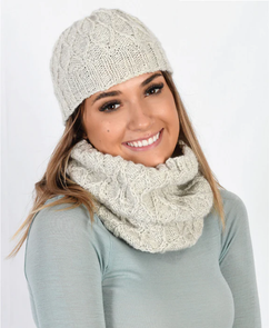 Alpaca Yarns 2630 Diamond Hat & Cowl - Knitting Pattern / Kit