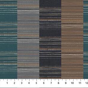 Northcott Urban Vibes - Black Multi Wide Stripe