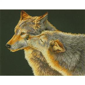Dimensions Wolf Kiss - Cross Stitch Kit