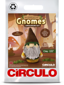 Circulo Amigurumi Kit (Elemental Gnomes) - Clay the Nature Guardian