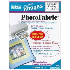 Blumenthal Crafts Photo Fabric - Sew on Printer Fabric (100% Cotton Poplin)