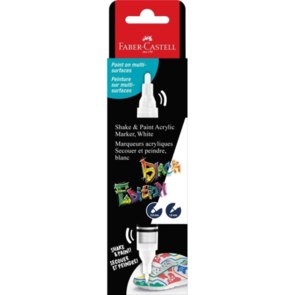 Faber-Castell Black Edition Shake & Paint Markers  - White