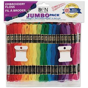 Janlynn Bulk Cotton Embroidery Thread - Jumbo Pack 105/Pkg