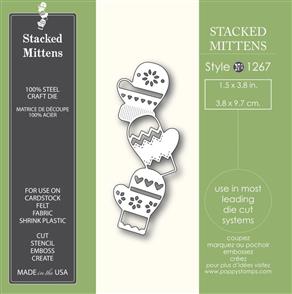 Poppystamps Stacked Mittens - Die