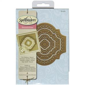 Spellbinders Nestabilities Dies - Labels 41 Decorative Elements