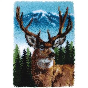 Caron Wonderart Latch Hook Kit - Deer - 20" x 30"