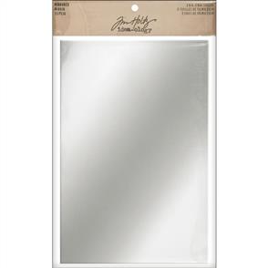Idea-Ology Tim Holtz Adhesive Mirrored Sheets 6"X9" 2/Pkg