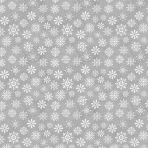 Wilmington Prints Snowy Tidings - Snowflakes - Grey