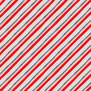 Wilmington Prints Snowy Tidings - White Diagonal Stripe