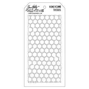 Stampers Anonymous Tim Holtz Layering Stencil - Honeycomb