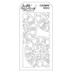 Stampers Anonymous Tim Holtz Layering Stencil - Clockwork