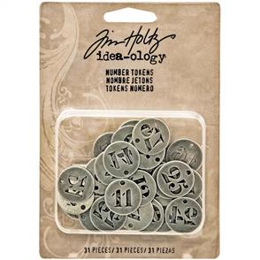 Idea-Ology Tim Holtz - Number Tokens - Idea-ology