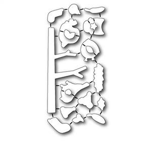 Poppystamps Yuletide Birdies -  Die Set