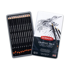 Derwent Graphic Pencil Tin 12 Soft