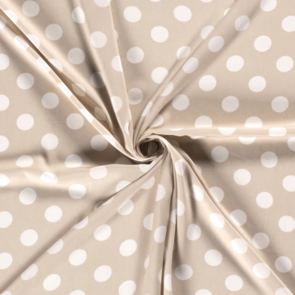 Nooteboom Viscose Poplin - Dot Pattern #19060 - Colour 52 - Beige