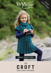 West Yorkshire Spinners Sorcha Cabled Tunic in The Croft Aran