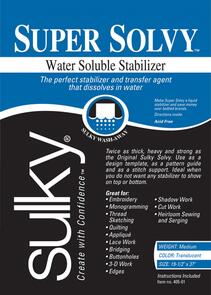Sulky Super Solvy Water Soluble Stabilizer 19 1/2in x 1yd