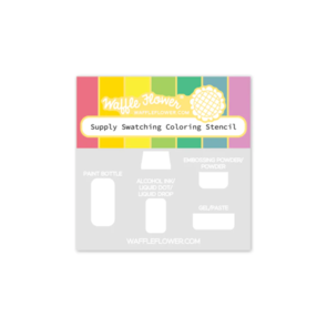 Waffle Flower Supply Swatching Coloring Stencil