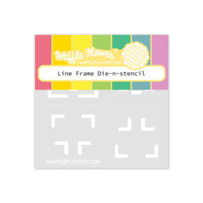 Waffle Flower Line Frames Die-n-stencil