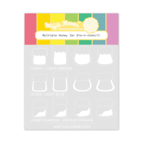 Waffle Flower Multiple Honey Jar Die-n-stencil