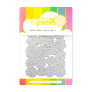 Waffle Flower Painted Flowers Background Die