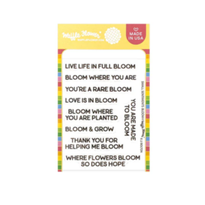 Waffle Flower Small Sentiments Bloom Stamp Set