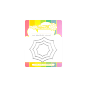 Waffle Flower Beach Umbrella Die-n-stencil
