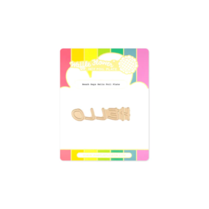 Waffle Flower Beach Days Hello Foil Plate